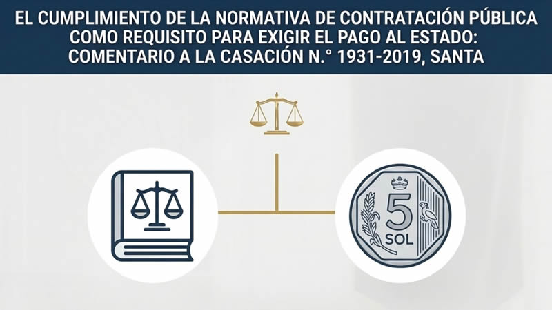 El cumplimiento de la normativa de contratación pública como requisito para exigir el pago alEstado: comentario a la Casación N.° 1931-2019, Santa