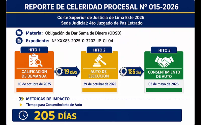 Reporte de Celeridad Procesal N° 015-2026
